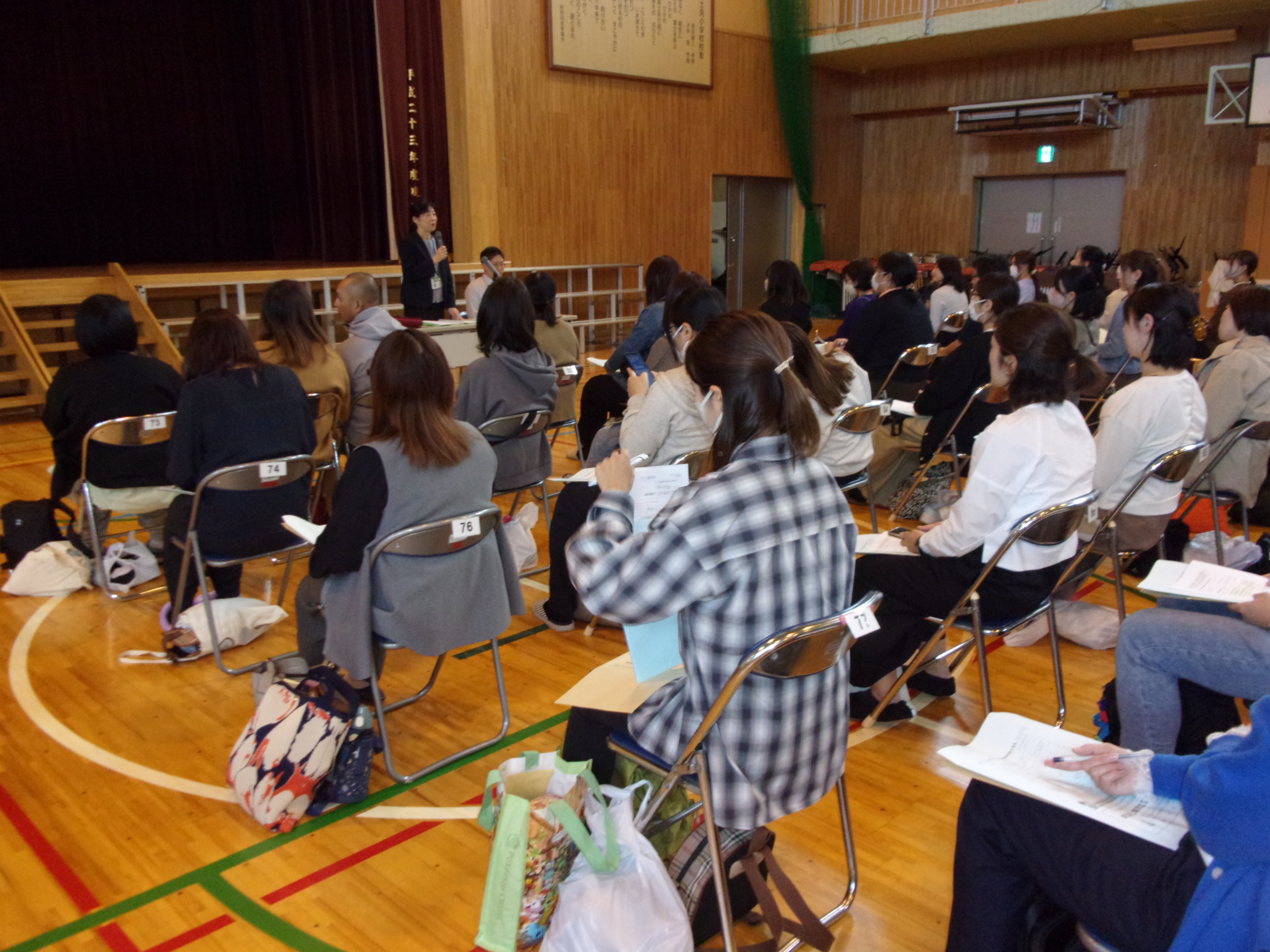 就学時健診時の説明の様子